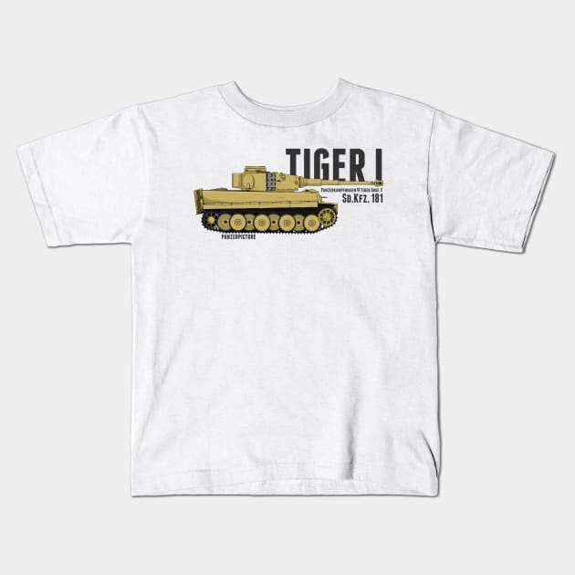 Tiger I early Kids T-Shirt by Panzerpicture